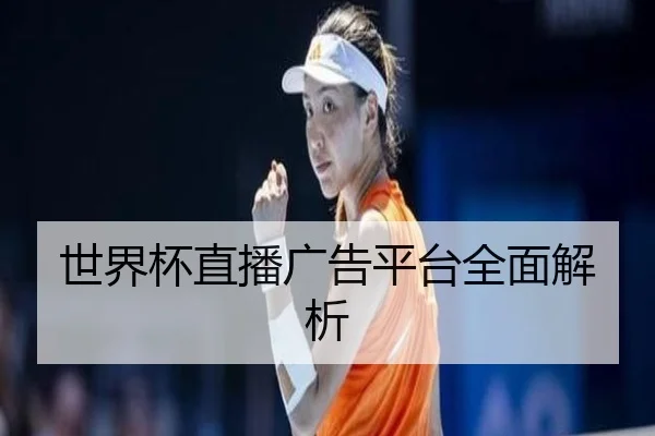 世界杯直播广告平台全面解析