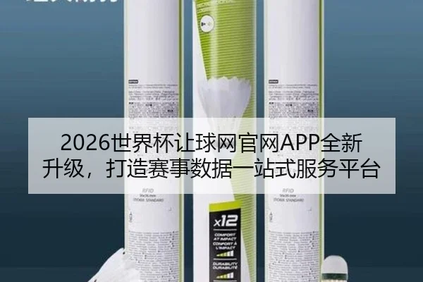 2026世界杯让球网官网APP全新升级，打造赛事数据一站式服务平台
