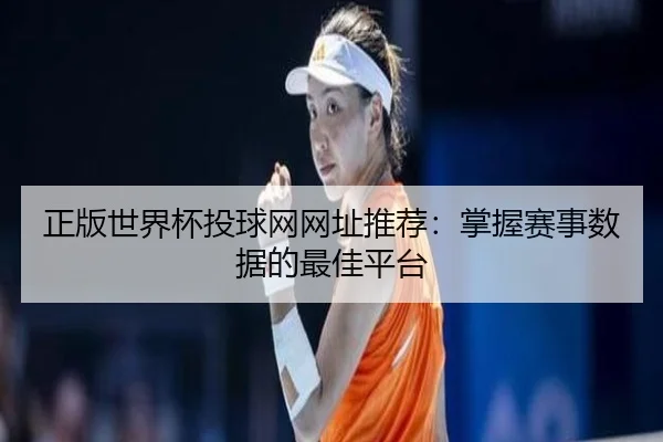 正版世界杯投球网网址推荐：掌握赛事数据的最佳平台
